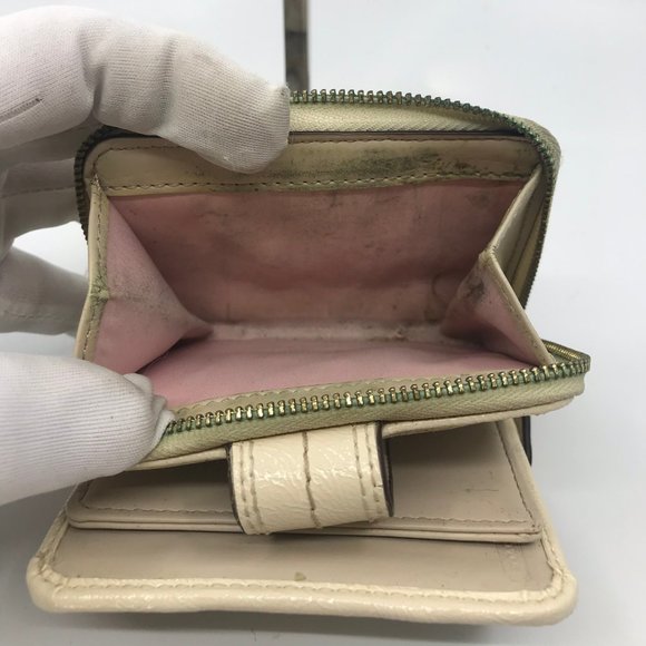 COACH Leather Cream Tan Rectangular Wallet - Picture 7 of 7